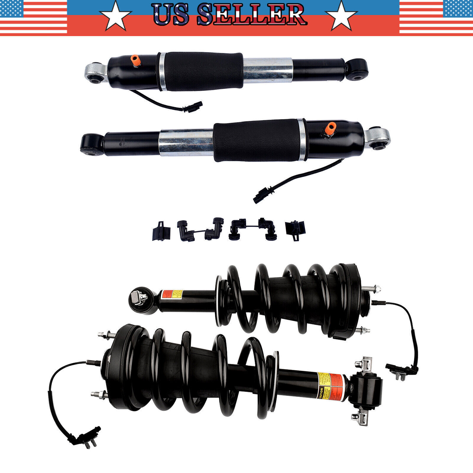 FRONT Strut Assy + REAR shock Absorber for 2015-20 Escalade Suburban Tahoe Yukon