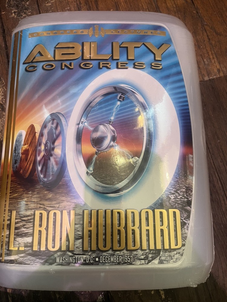 Scientology L Ron Hubbard disk/booklet lecture set  (SEALED)