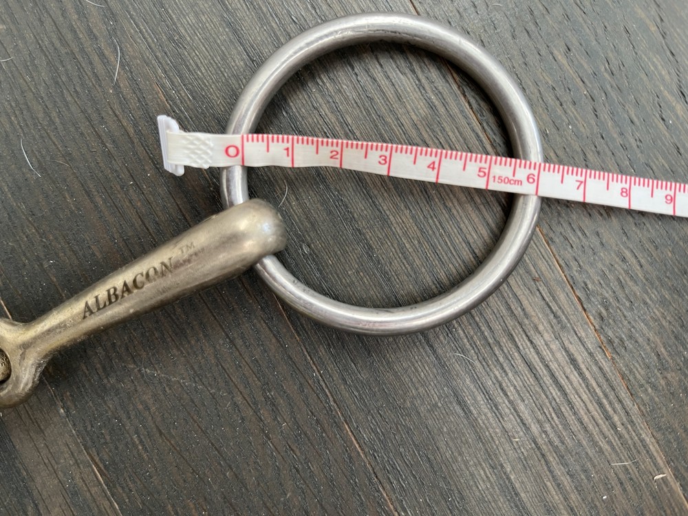 Albacon 5" Loose Ring Single Jointed Bradoon Bit