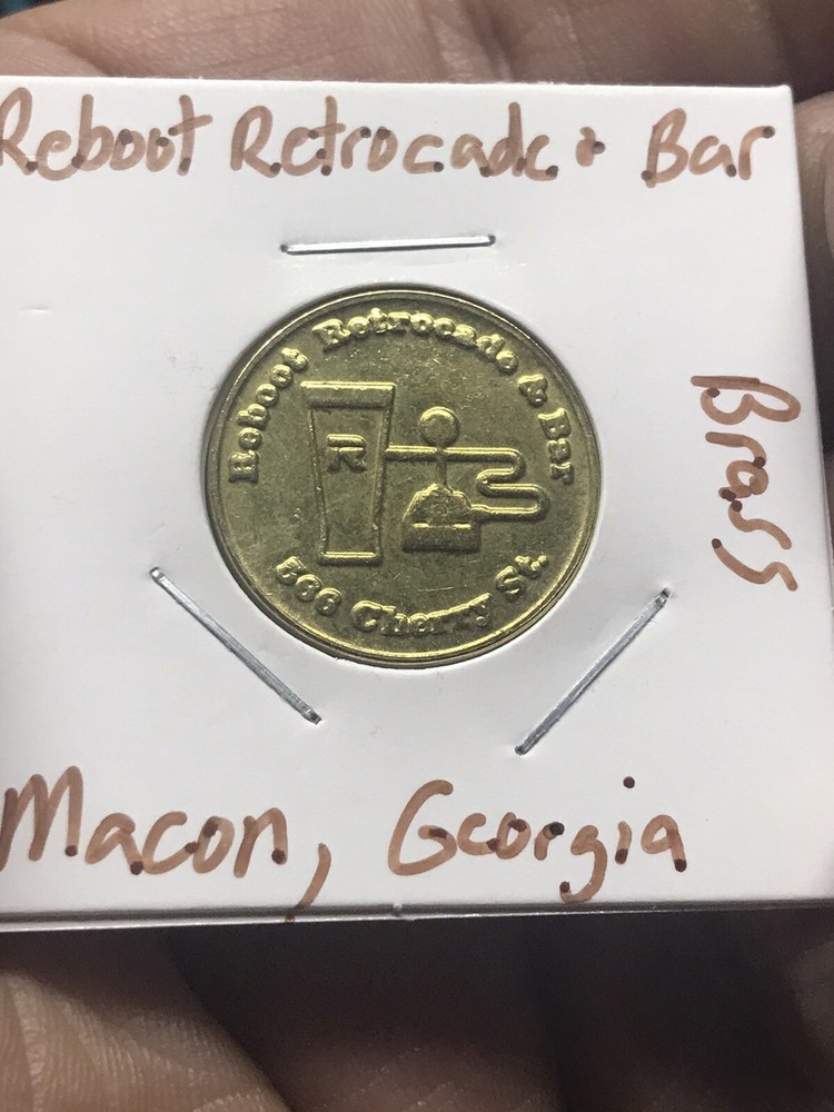 Reboot Retrocade & Bar Macon, GA Arcade Game Token 22mm