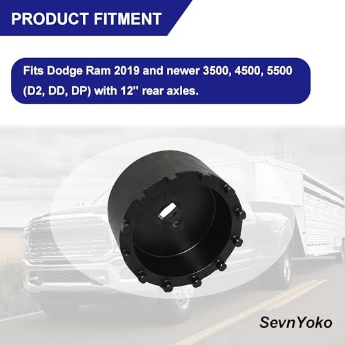 12-Pin Axle Spindle Hub Nut Socket Tool - Compatible with Dodge Ram