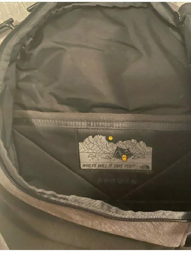 The North Face Aurora Gray And Black Backpack