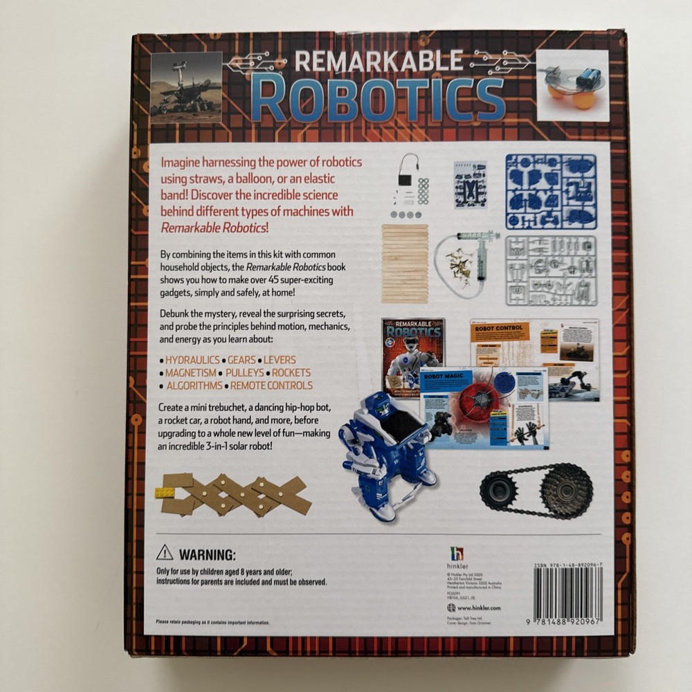 Remarkable Robotics by STEM technology book & science kit New In Box