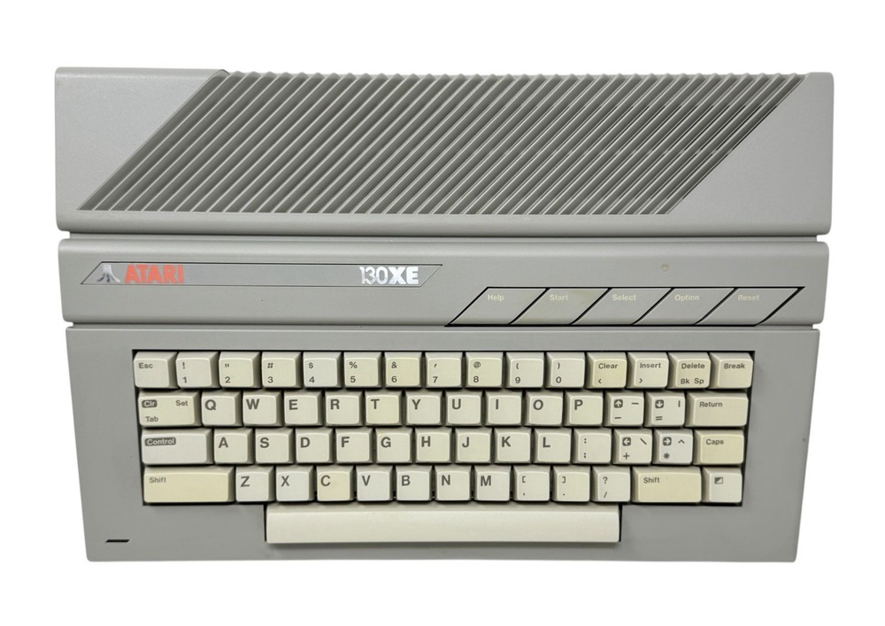 Atari 130XE Computer w/Box, Power Supply, Cables & Manual ~ Untested Powers On