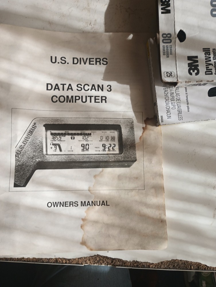 US DIVERS DATA SCAN 3 PRO SCUBA AIR INTEGRATED DIVE COMPUTER