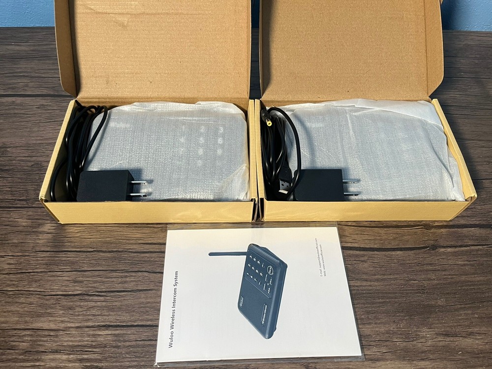 Wuloo WL666-P2 Wireless Intercoms System - Black NEW OPEN BOX