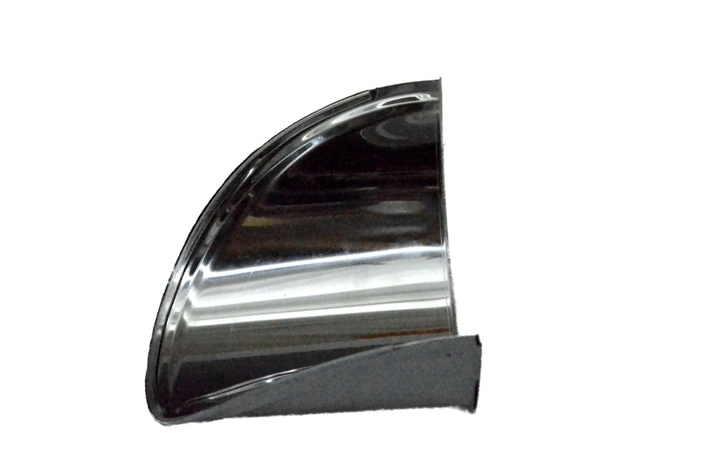 7” Round Headlight Visor Extended Depth Stainless 5-1/8” Deep Visor UP#10531