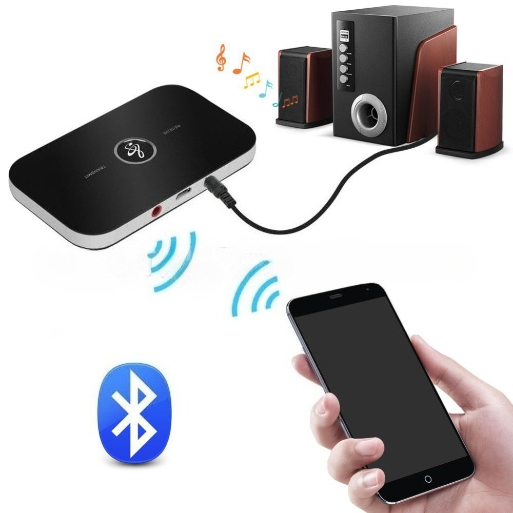 Bluetooth 5.0 Transmitter Receiver 2 IN 1 Wireless Audio 3.5mm Jack Aux Adapter