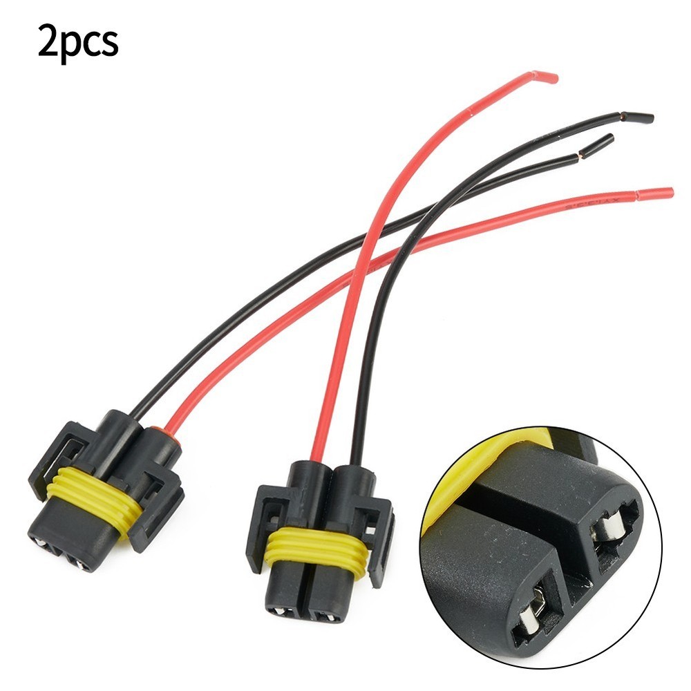 Connector Harness Socket Headlight Extension Fog Light H11 H8 Heavy Duty