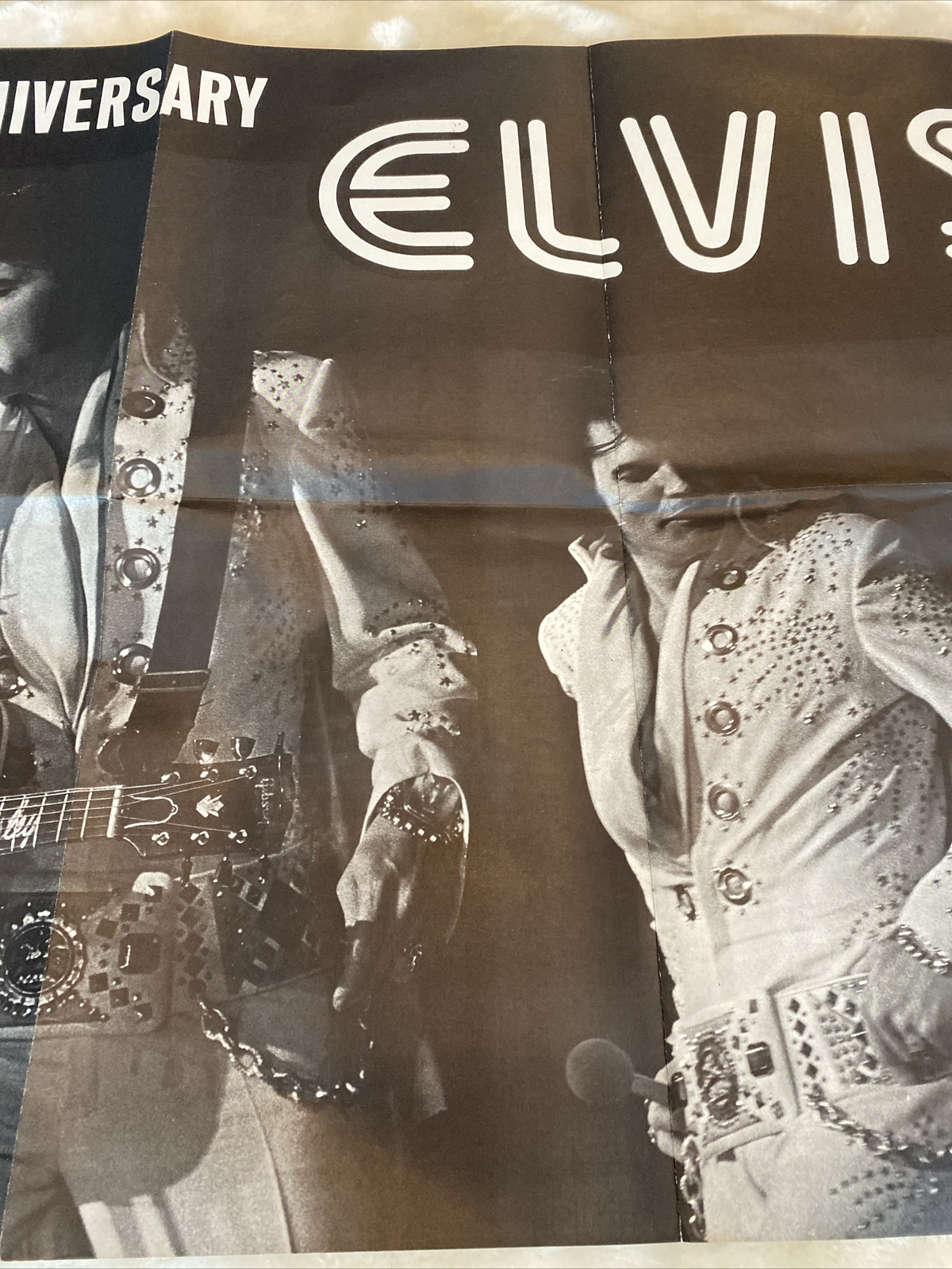 1975 Elvis Presley 20th Anniversary Poster 1955-1975