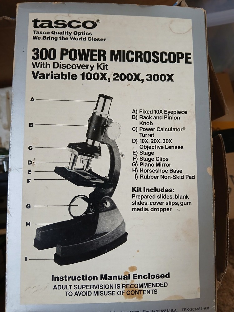 Tasco 300 Power Microscope - Used