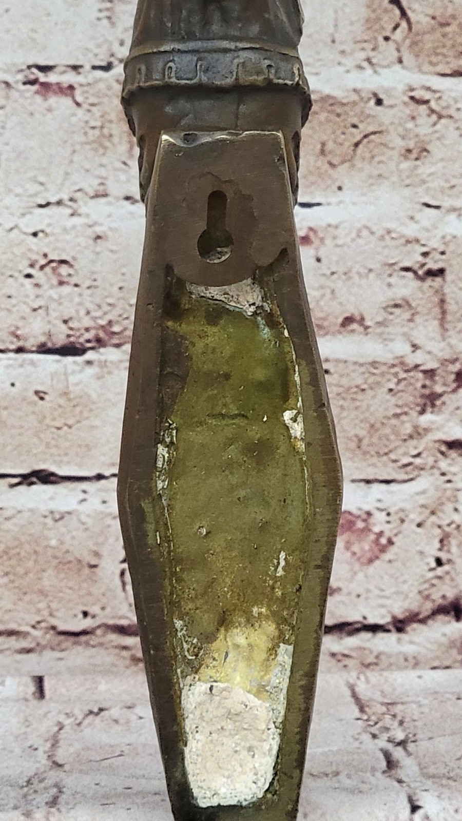 Wall Mounted Hanging Figural Female Bronze Metal Candle Holder Candelabra Sconce