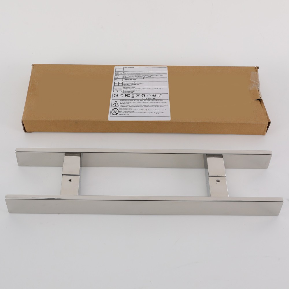 Stainless Steel Double Sided Push Pull Door Handle, H-shaped Door Pull Handle