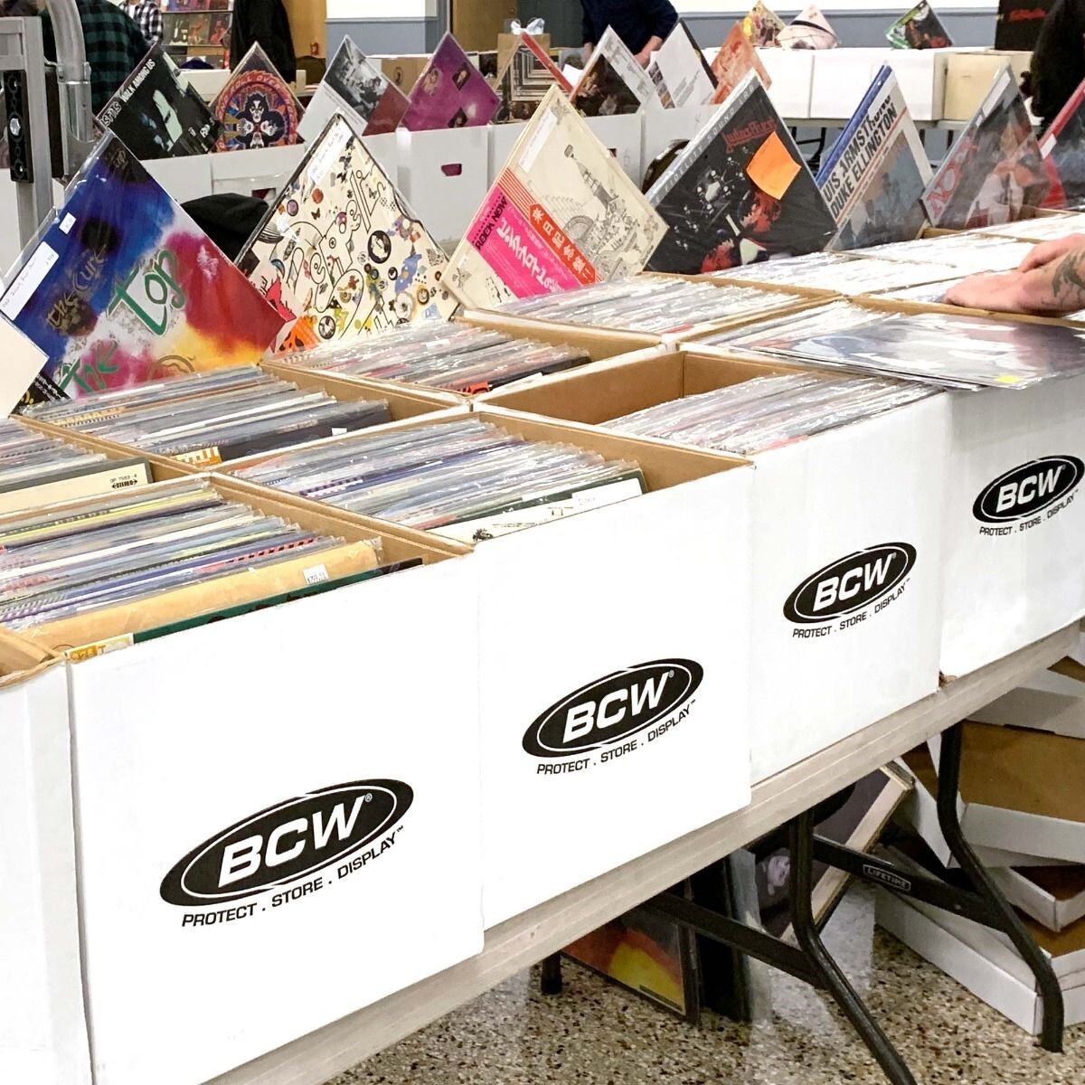 BCW Cardboard Record Storage Archive Box For 33 RPM 12" Vinyl LP Record Albums