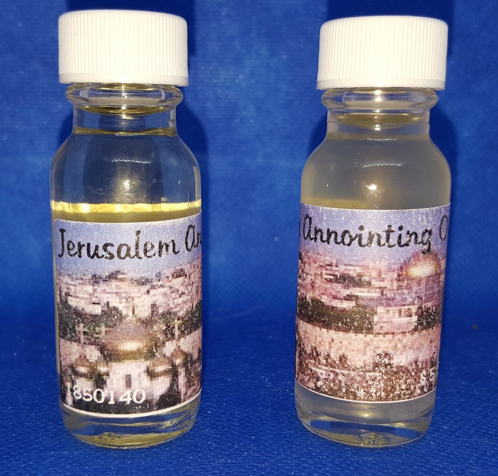 JERUSALEM ANNOINTING OIL -Two bottles ! Direct From Jerusalem