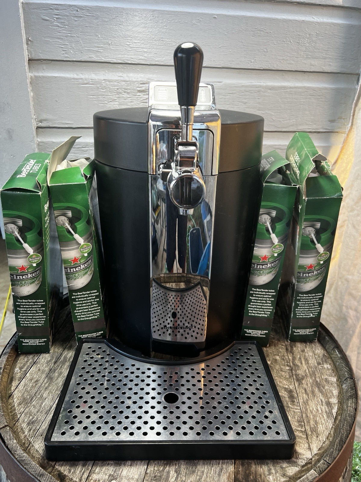 Krups Beertender VB50 B90 Beer Keg Tap Dispenser Cooler Fridge & 15 New Tubes