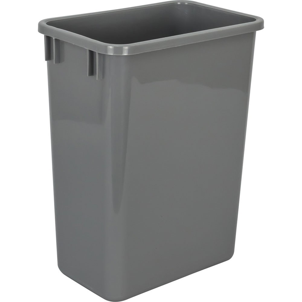 35 Quart Gray Kitchen Cabinet Waste Container Trash Can Garbage Bin Replacement