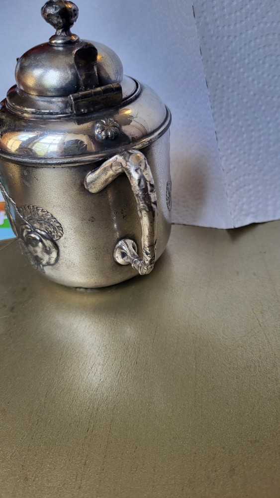 Pairpoint Silver Plate Fruit Engraved Creamer. 1S
