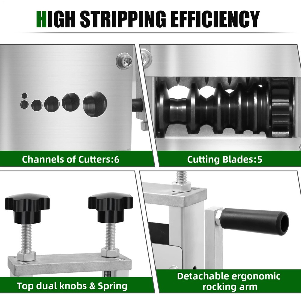 Wire Stripping Machine Manual & Electric Cable Stripper for Copper Recycling