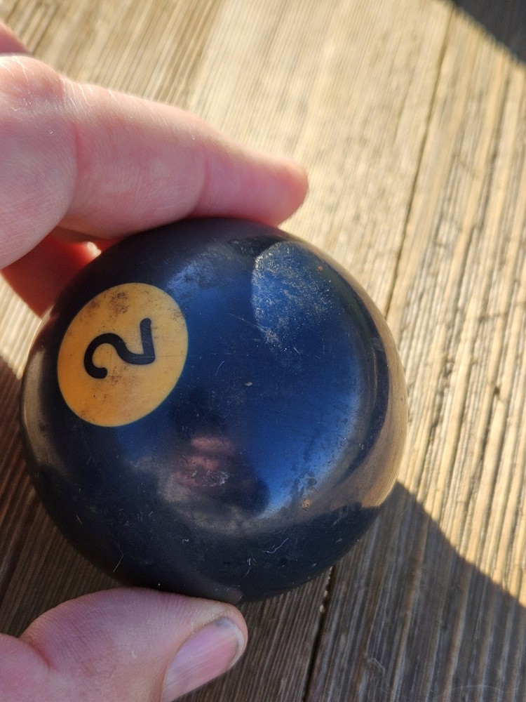 Vintage Number 2 Pool Ball Replacement Billiard 