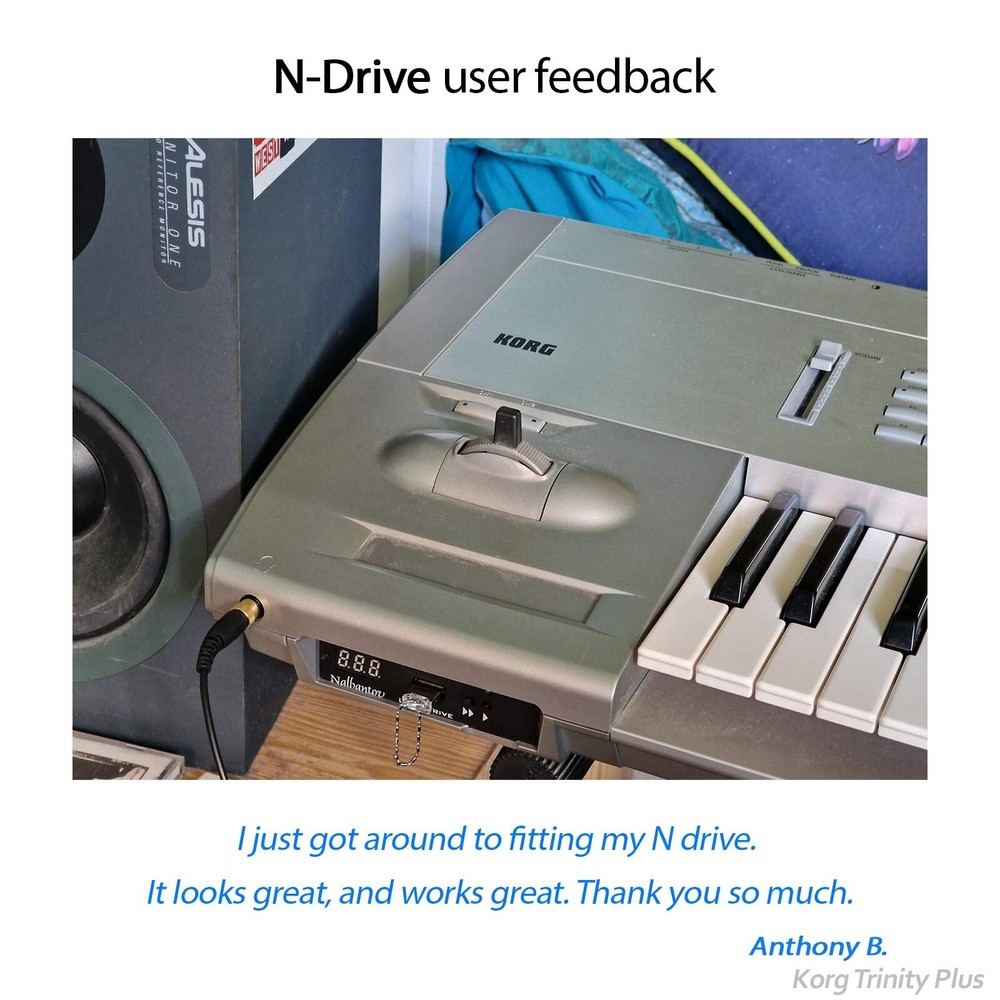 Floppy Disk USB Emulator N-Drive 1000 for Korg Trinity & Plus, Pro, Pro X, V3