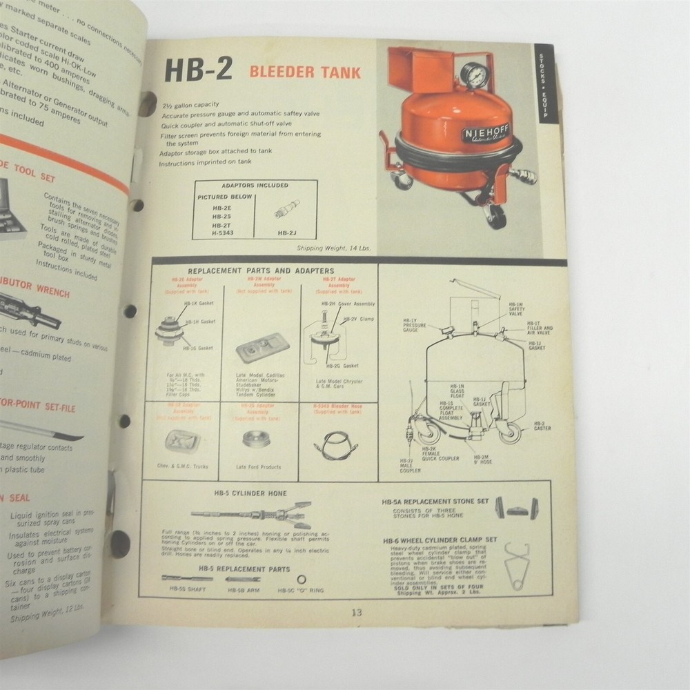 1967 CE NIEHOFF IGNITION PARTS ELECTRICAL TESTING EQUIPMENT ACCESSORIES CATALOG