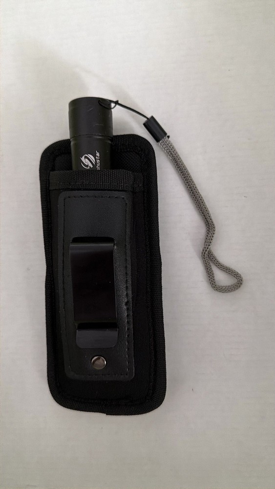 Flashlight Holder Nylon Belt Holster W/LED Flashlight Torch New