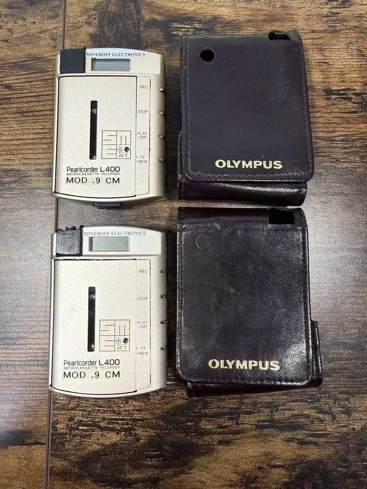 Olympus Pearlcorder L400 Microcassette Recorder -Tested/Working