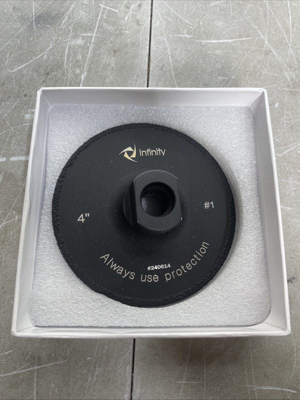 INFINITY 4" vacuum diamond brazed cup wheel #1