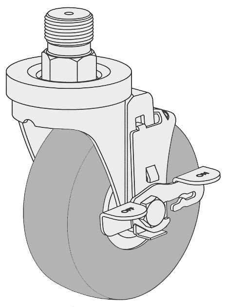 CASTER - SWIVEL 3" (LOCKING)