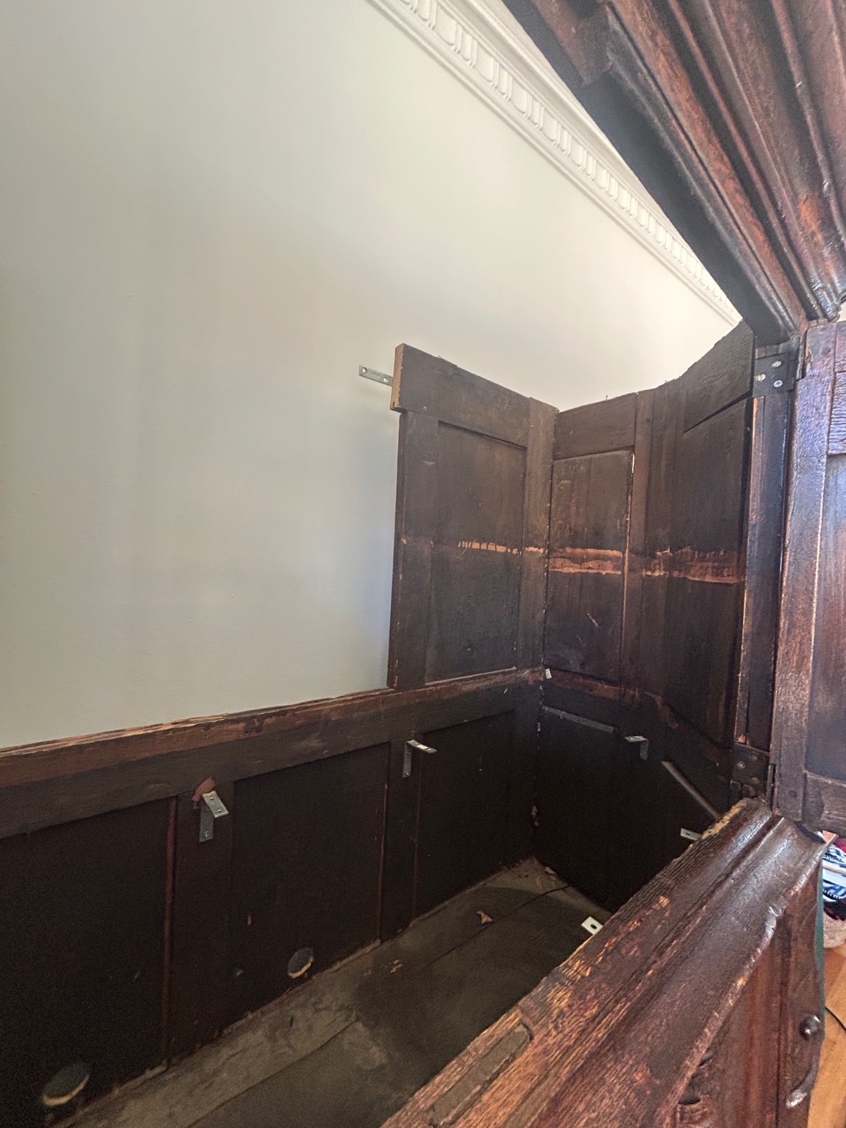 19th Century oak gothic revival cabinet