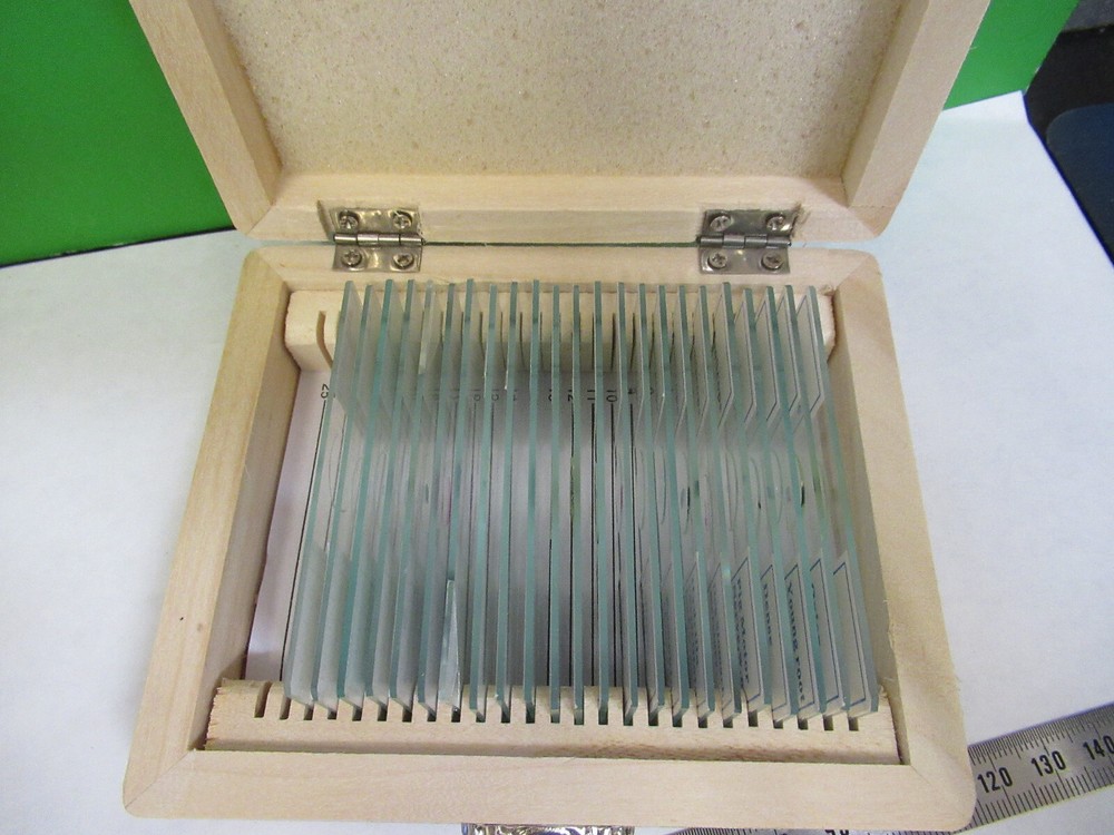 PREPARED 23 SLIDES SPECIMEN SAMPLES AMSCOPE MICROSCOPE PART AS PICTURED X7-A-95