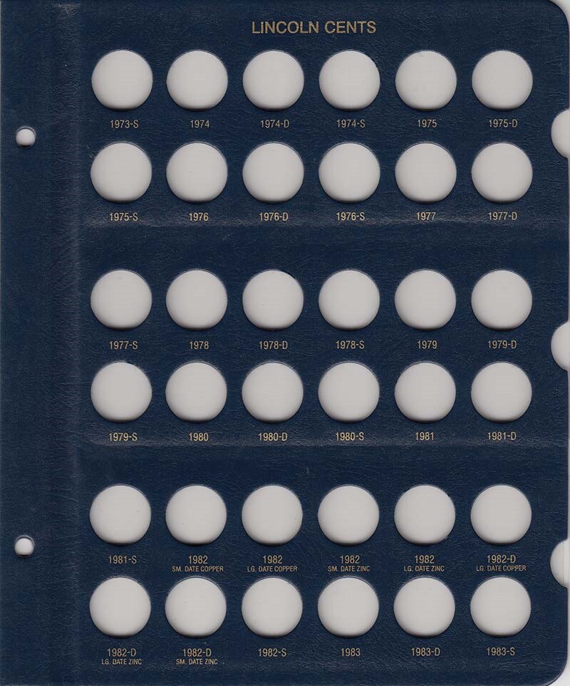 Whitman Coin Album For Collecting US Lincoln Cents 1909 - 1995 Penny Model 9112