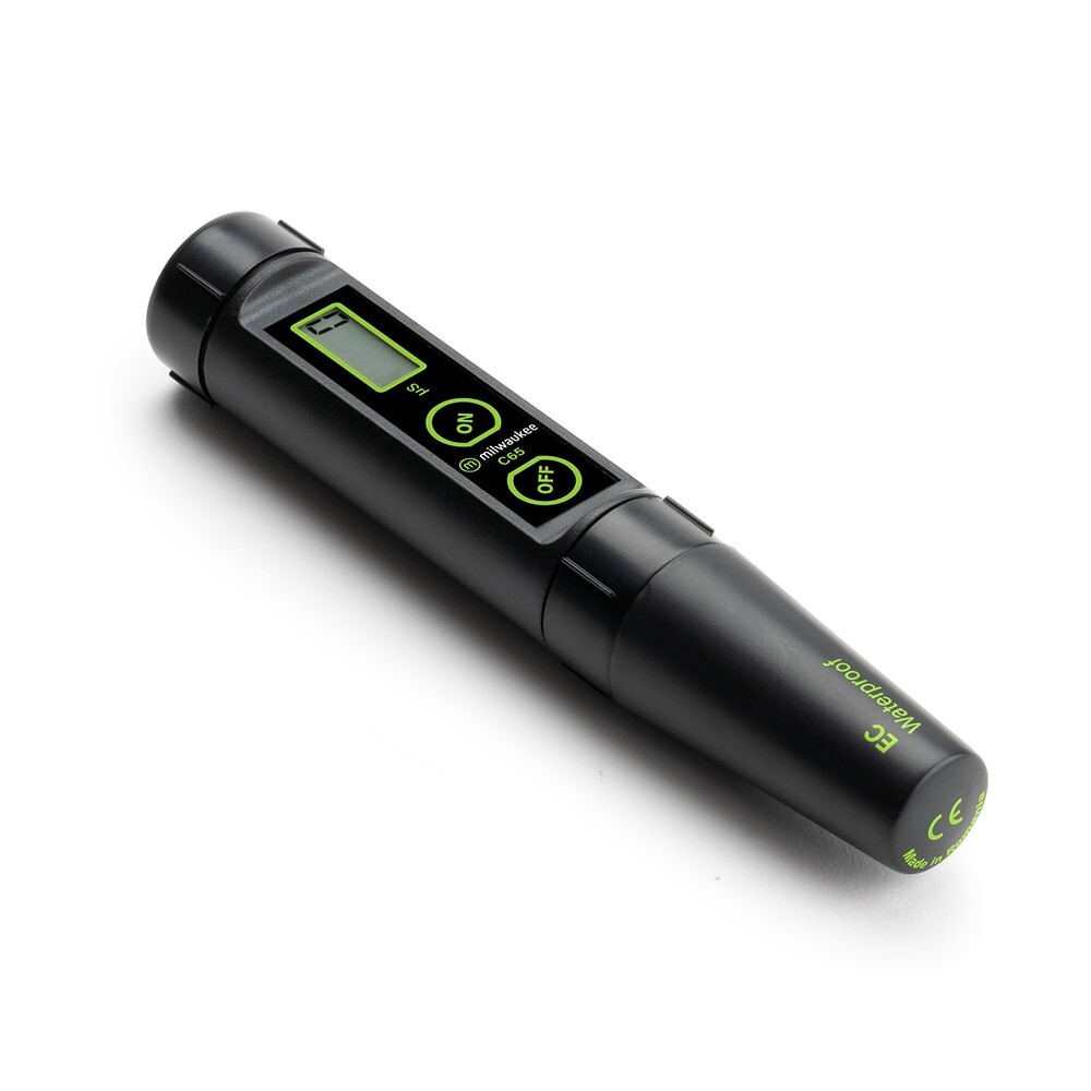 Milwaukee C65 Low Range Waterproof Conductivity Pen with ATC and Replaceable Ele