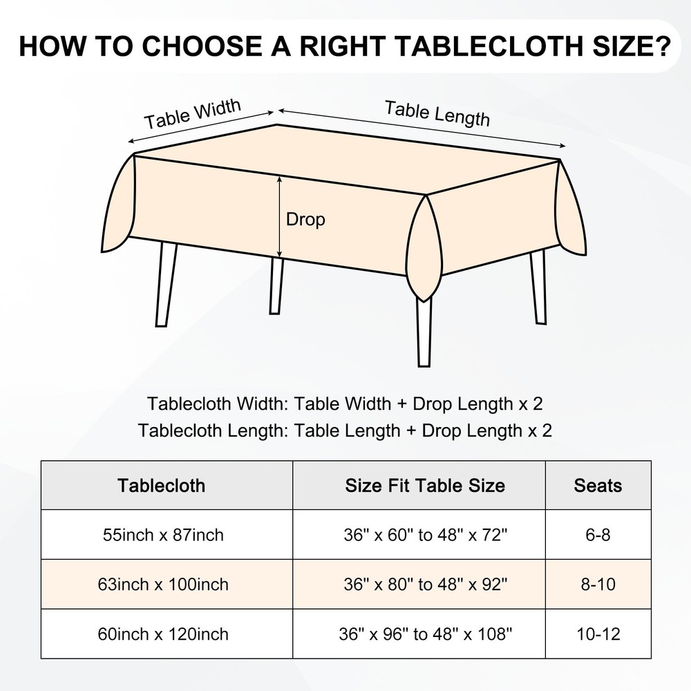 160x250cm Rectangle Tablecloth, Thickened Polyester Table Cloth Coffee