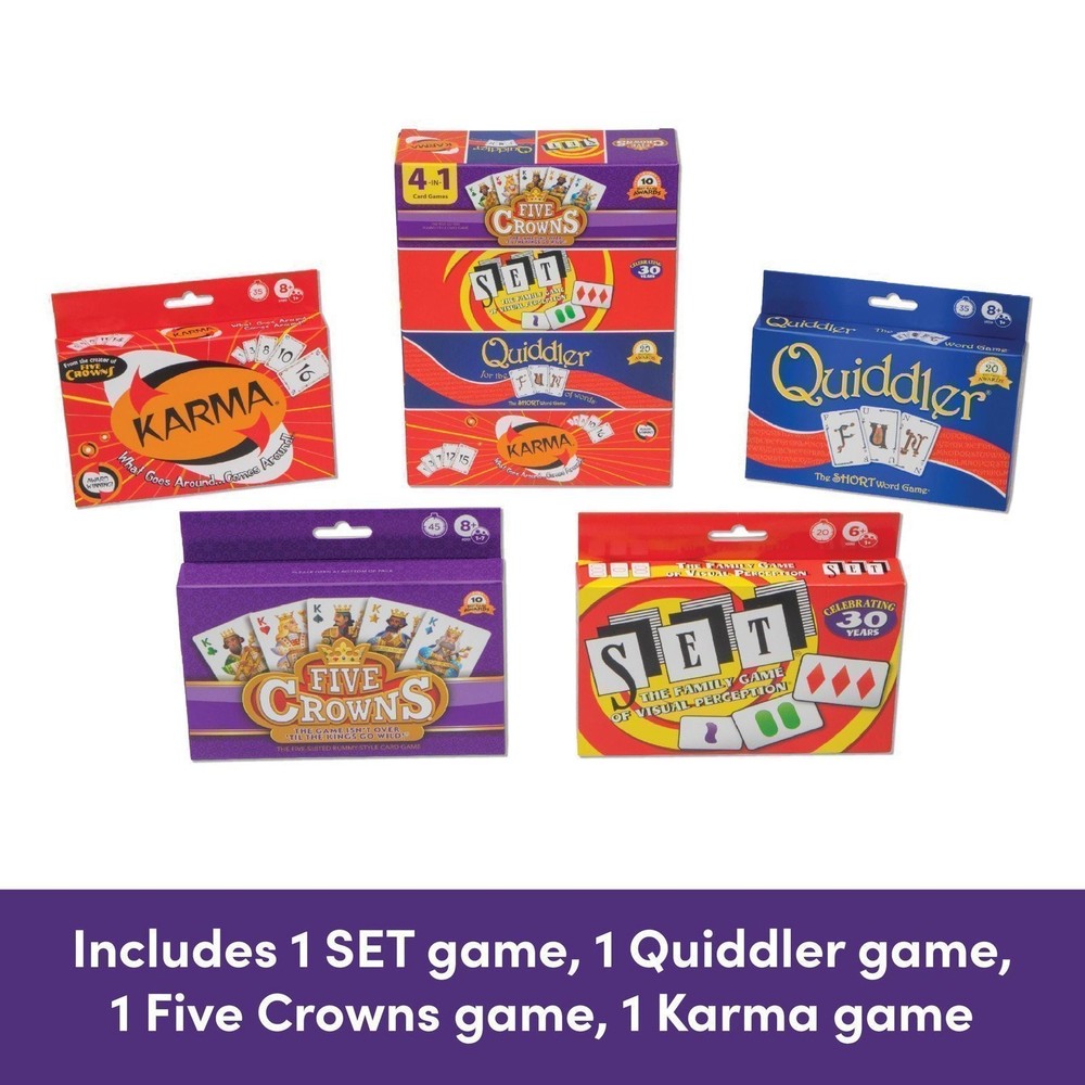 PlayMonster Five Crowns Collection 4-Game Bundle - Five Crowns, SET,...