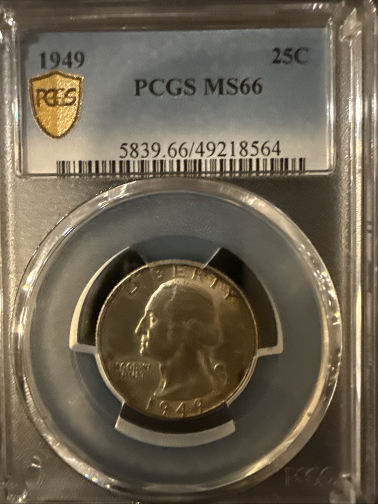 1949 Washington Quarter | PCGS MS66