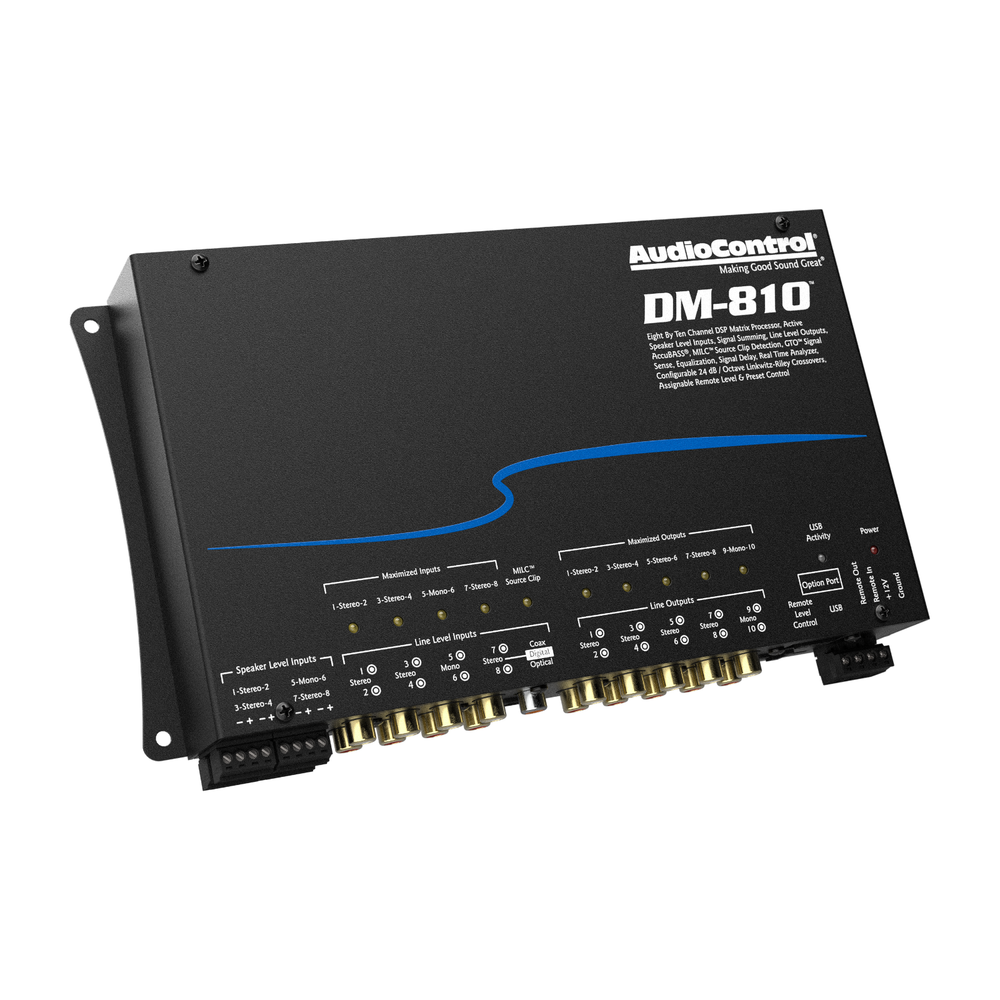 AudioControl DM-810 DSP Matrix Digital Signal Processor 8-CH Input/10-CH Output