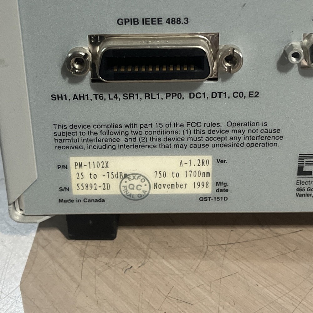 EXFO PM-1100 OPTICAL POWER METER