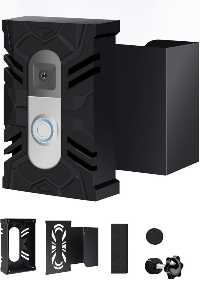 Anti-Theft Ring Doorbell Angle Mount Compatible with Ring 1 2 3 4 Adjustable
