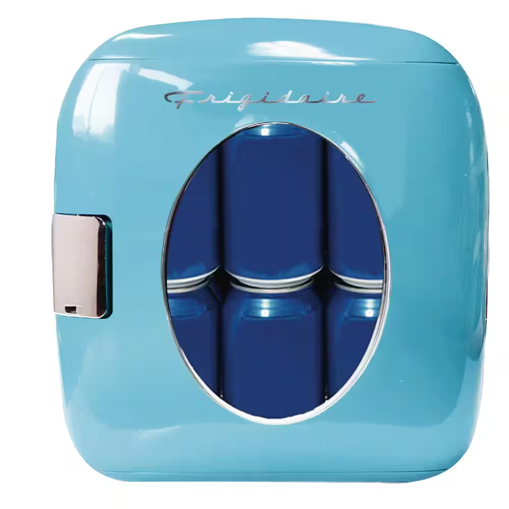 Frigidaire Mini Beverage Cooler Drinks Retro 12 Can Compact Portable Turquoise