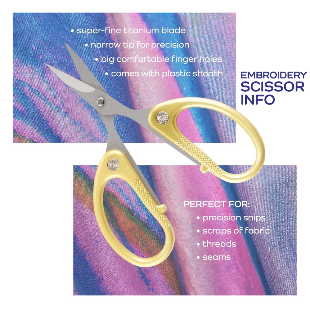 JubileeYarn Sewing Scissors Set - Pinking, Embroidery, & Fabric Shear