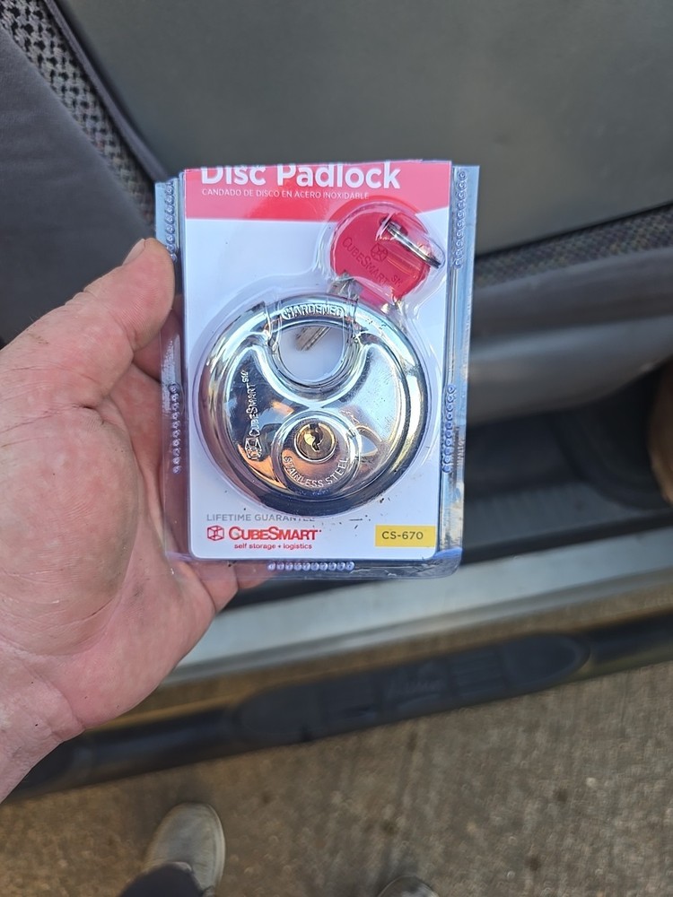 CubeSmart 2¾" Stainless Steel Disc Padlock