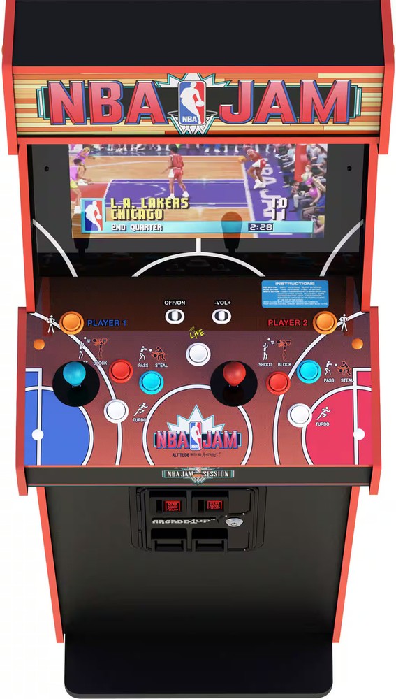 NBA Jam Deluxe 2 Player Control Panel Arcade Machine