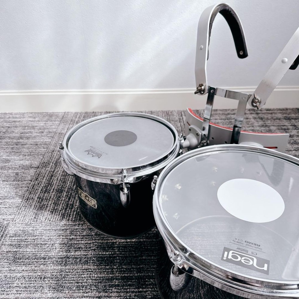 Negi Marching Multi Tom Twin Rare Drum Twin Tom Used
