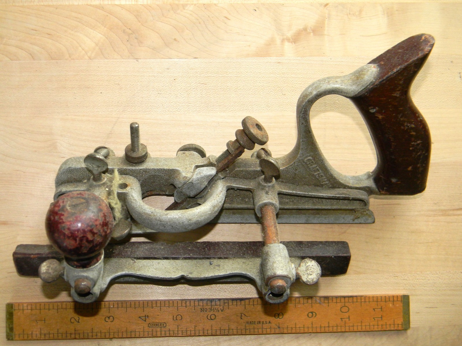 Vintage Craftsman Plow Plane Used Woodworking Hand Plane