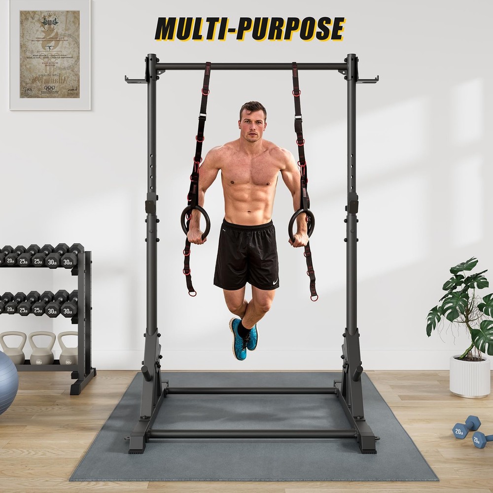 Pull Up Station, Strength Training Workout Pull Up Bar Free Standing for Home...