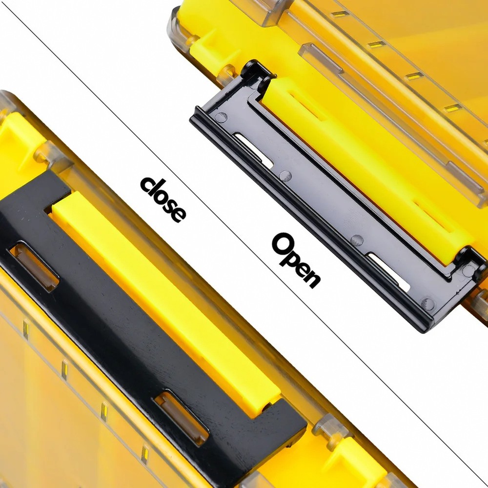 Versatile 10-Cell Double-Sided Fishing Tackle Box