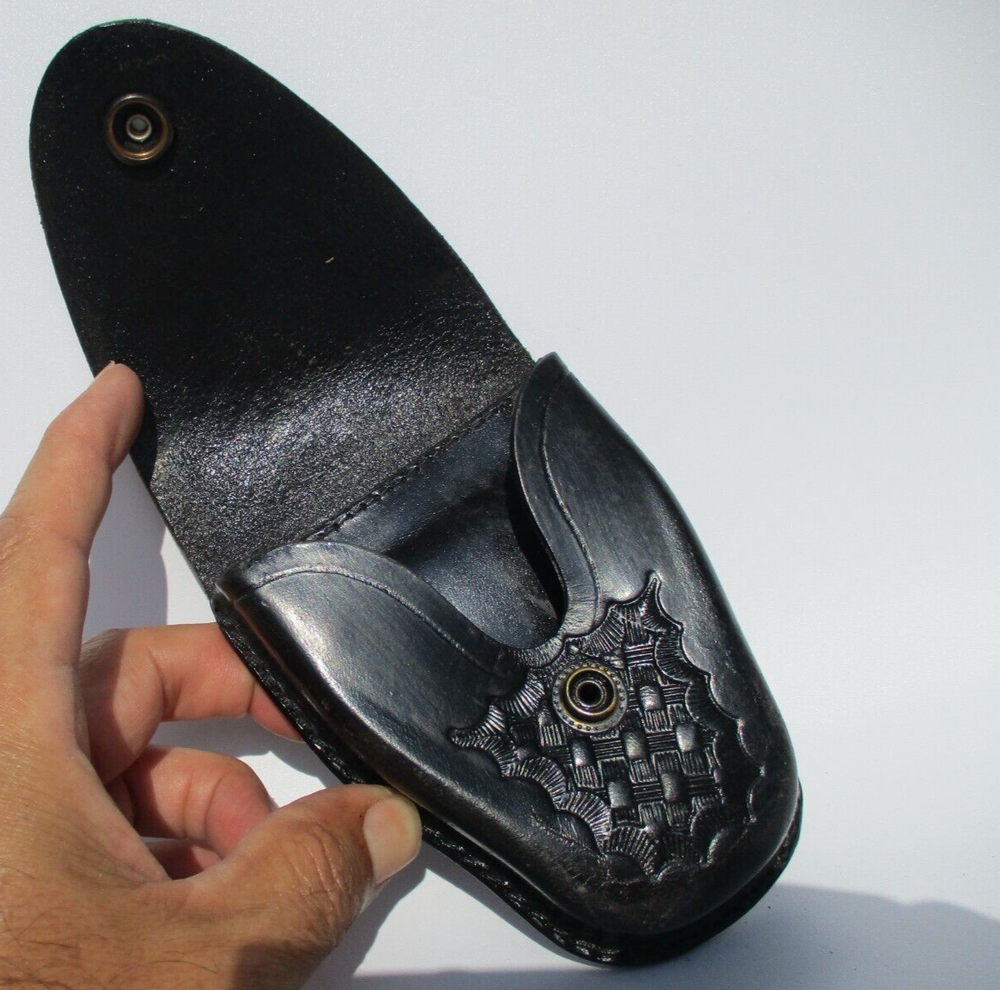JS HANDCUFF CASE HOLDER LEATHER LAW ENFORCEMENT