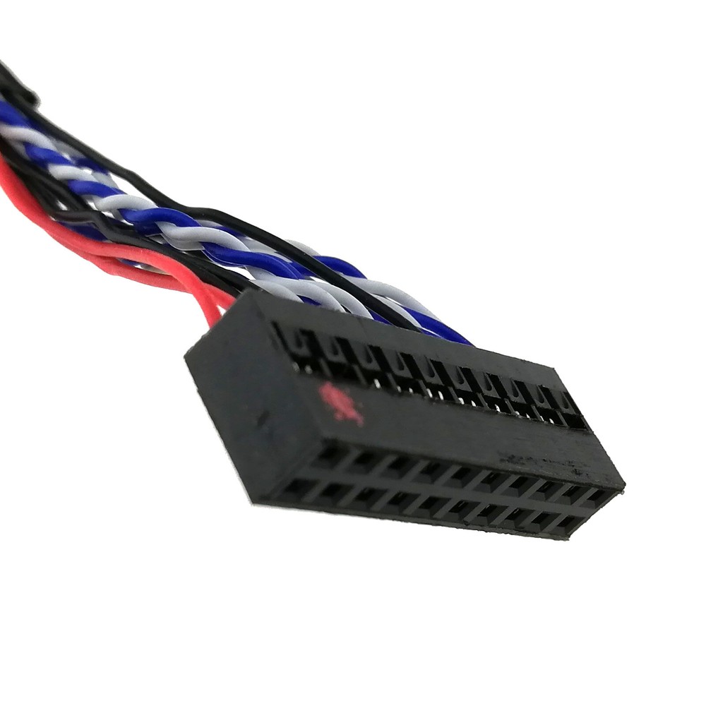 LVDS Cable DF14 20pin 1 Channel 8-bit LCD Panel Video Interface Connector D8 20P